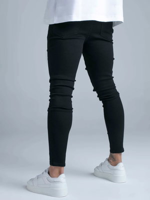 Distressed Skinny Jeans Black