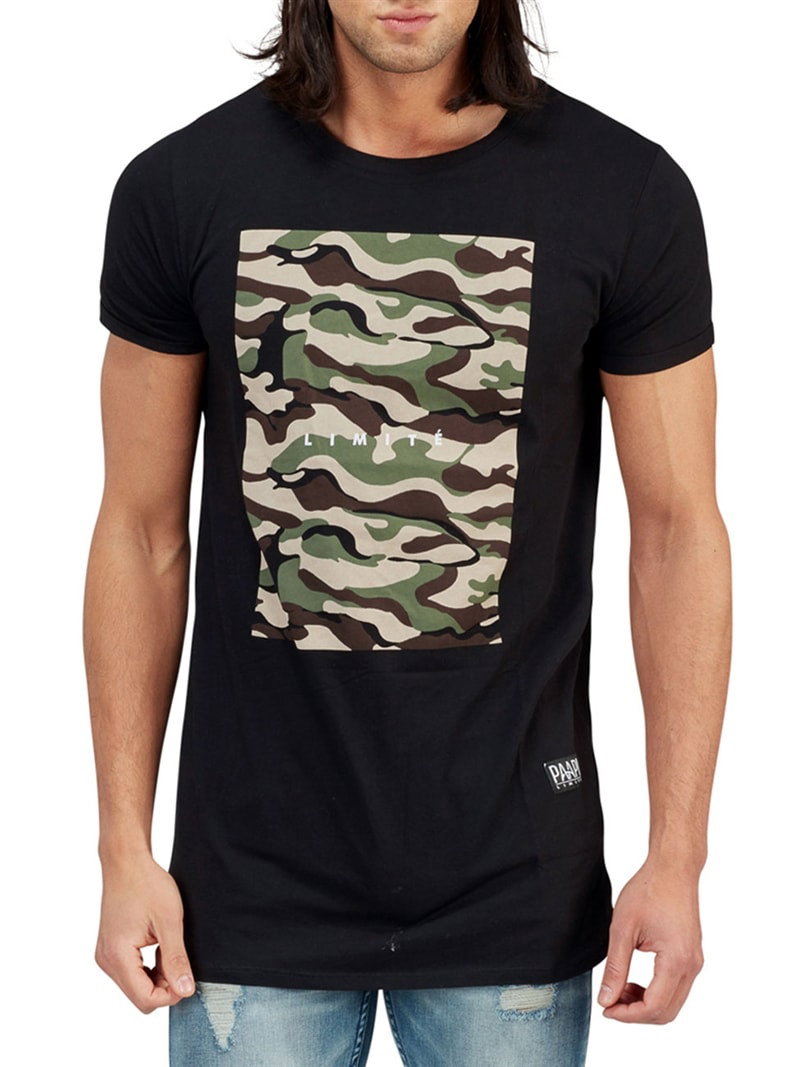 Camo Box Tee Black (S)