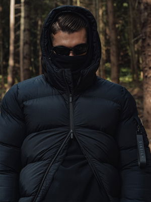 Longline Puffer Black