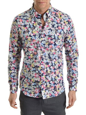 Joel Shirt Navy/Pink