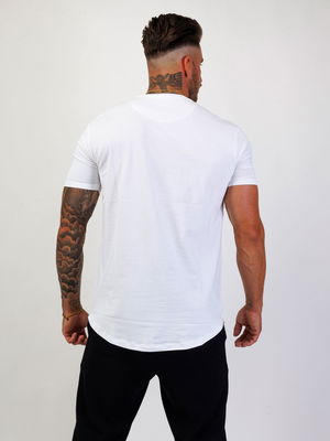 Small Logo Scoop Tee W/Neon Orange