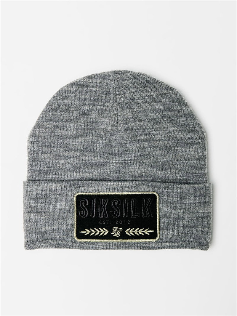 Patch Beanie Grey Marl