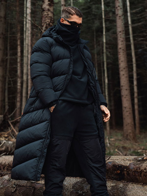 Longline Puffer Black