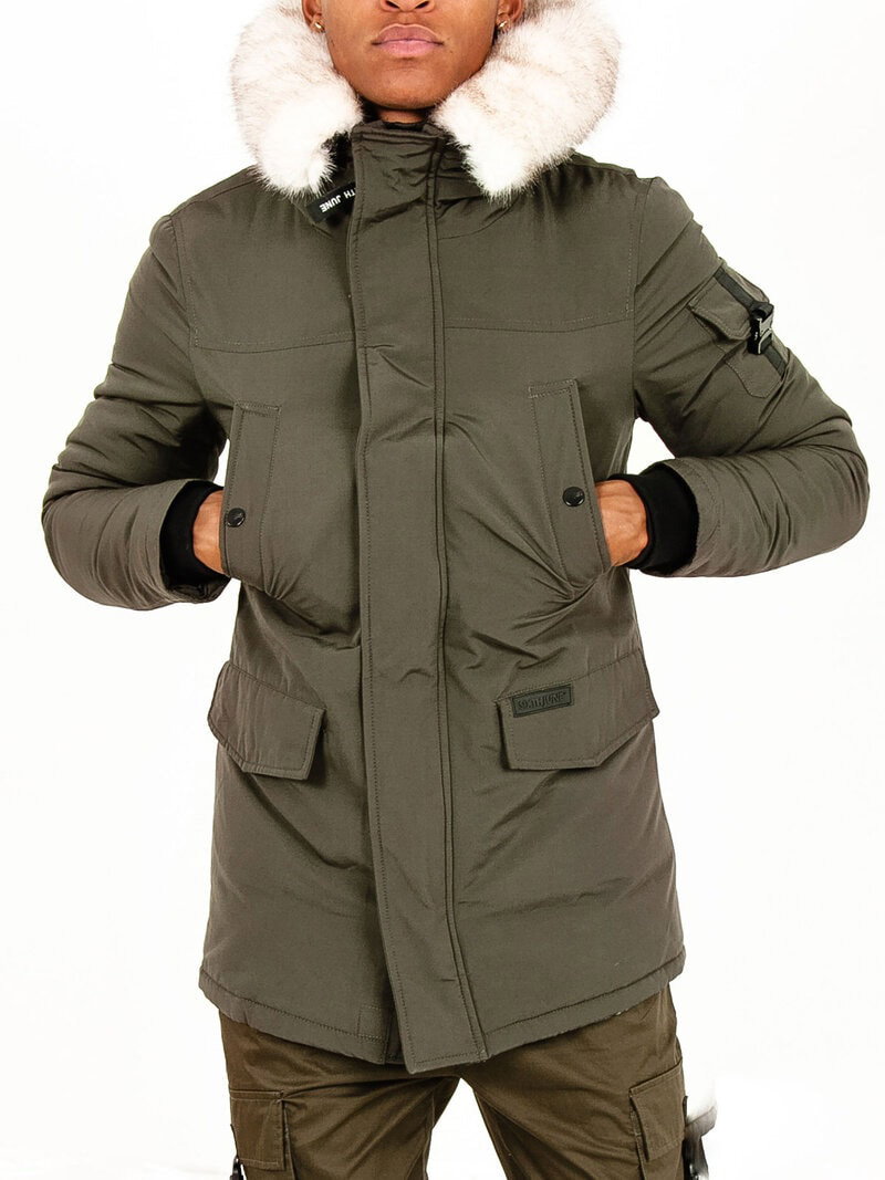 Sixth Fur Parka Khaki/Beige (L)