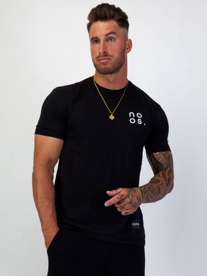 Small Logo Straight Tee Black