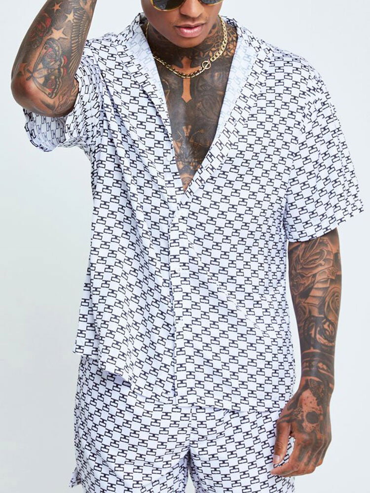 Monogram Resort Shirt White (S)