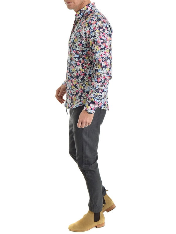 Joel Shirt Navy/Pink