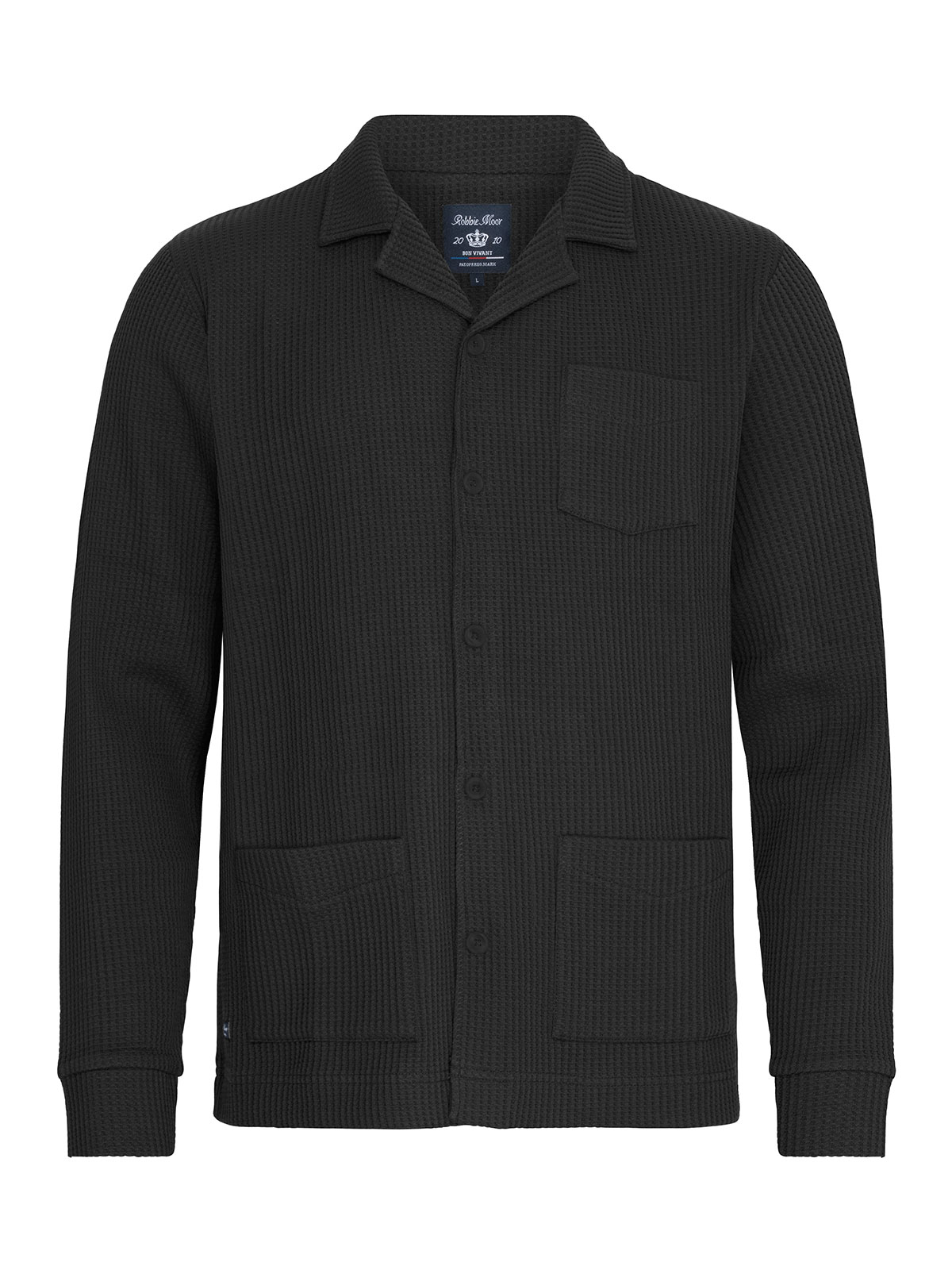 Charlie Waffle Shirt Black (XL)