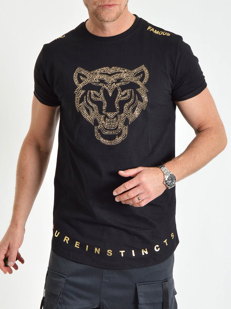 Crystal Tiger Tee Black (S)