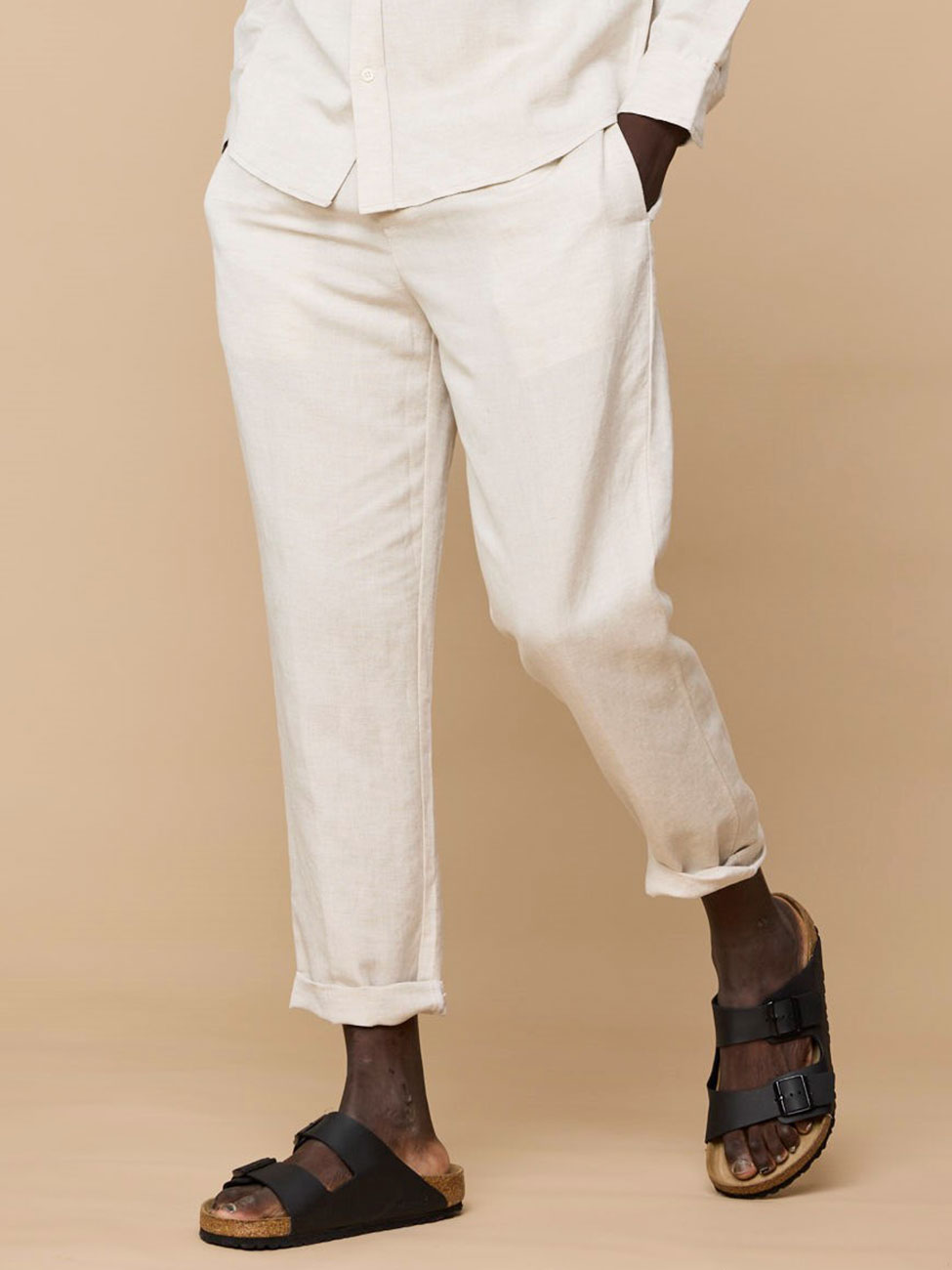 Elviro Linen Pants Ecru (XL)