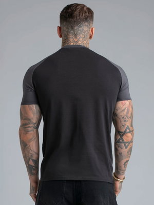 Black & Grey Raglan Tee