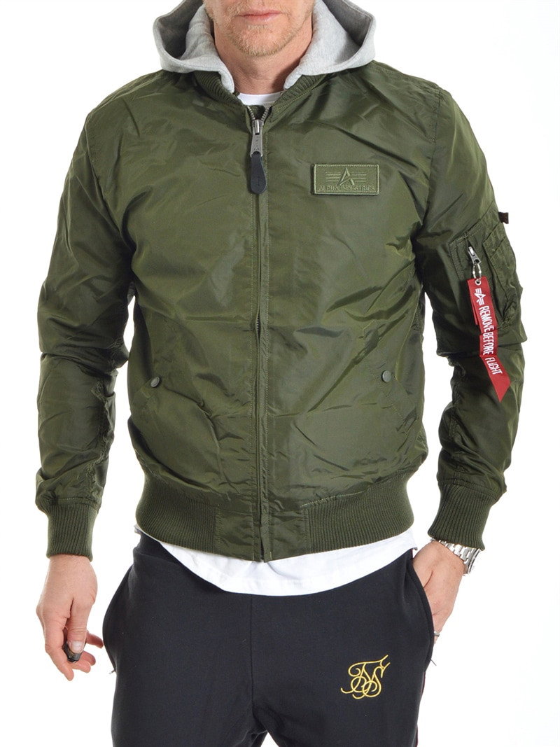 MA-1 TT Hood Dark Green (S)