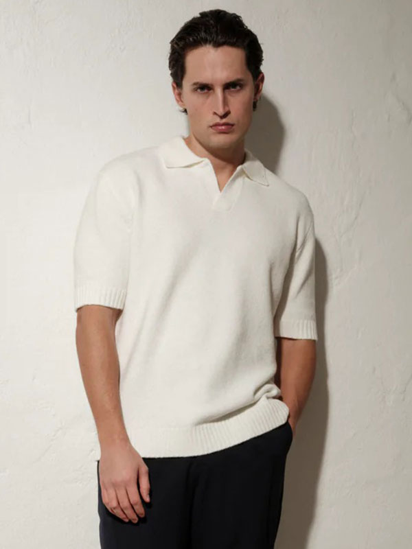 Marcello Polo Knit Offwhite (S)