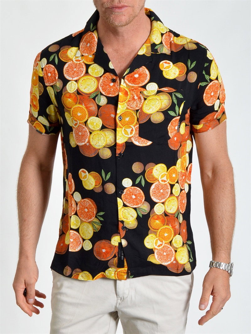 Citrus Resort Shirt Black (S)