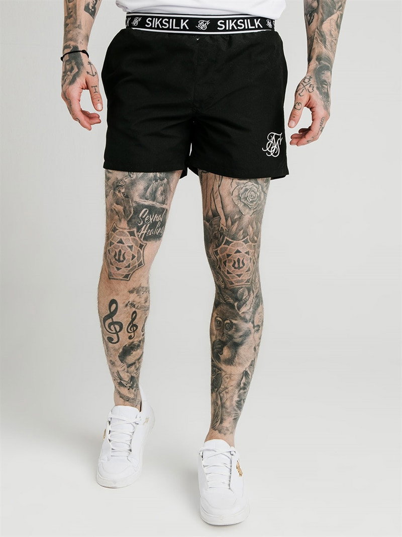 Standard Swim Shorts Black/White (S)