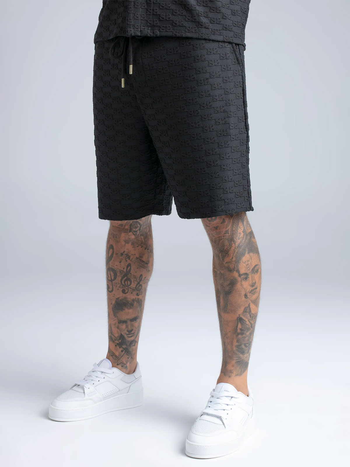 Towelling Shorts Black (M)