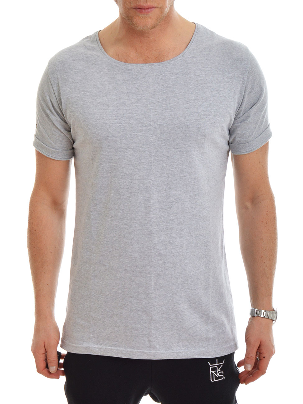 Backprint Tee Gr&aring; (S)