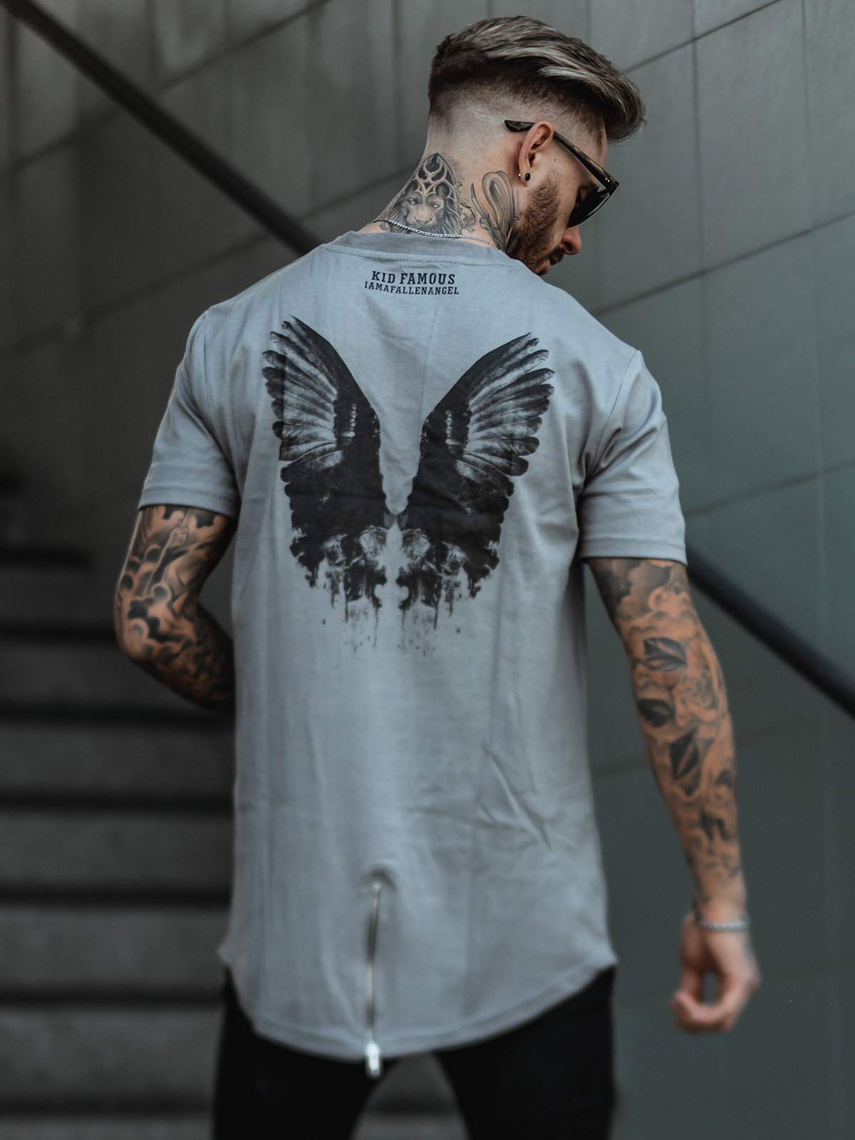 Fallen Angel Tee Mud Grey (S)