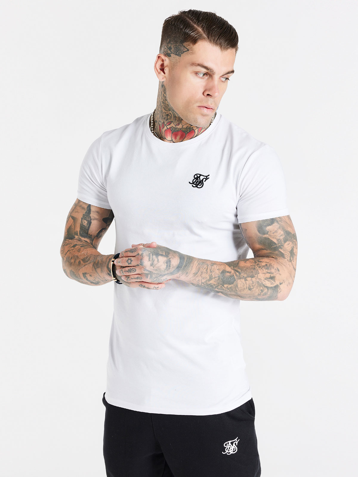 Repeat Logo Towelling Tee Grey (XL)