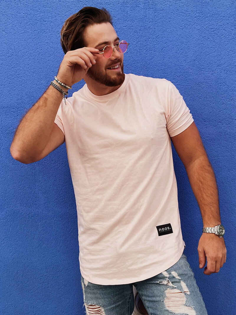 Athleisure Scoop Tee Pink (XL)