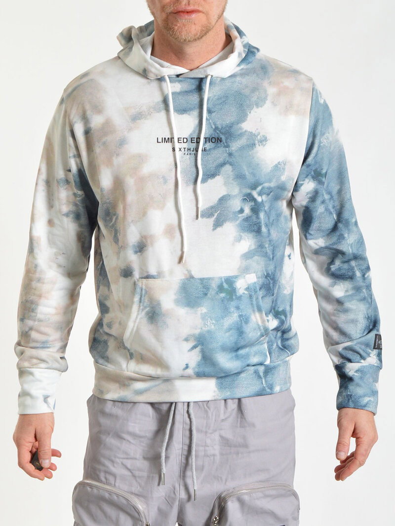 Tie Dye Hoodie Beige (S)