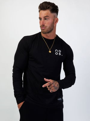 L/S Small Logo Tee Black