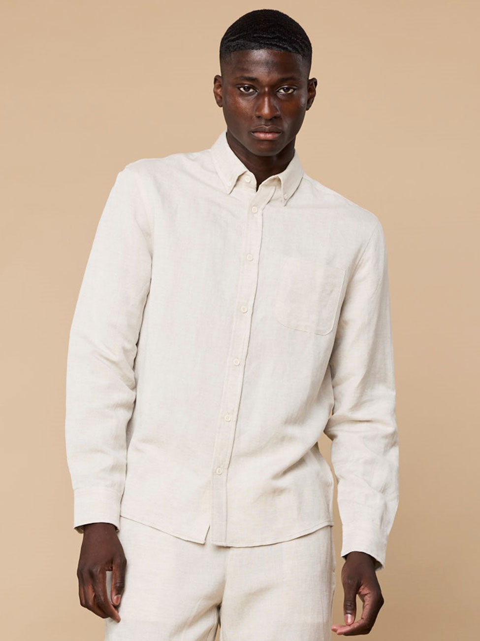 Elviro Linen Shirt Ecru (M)