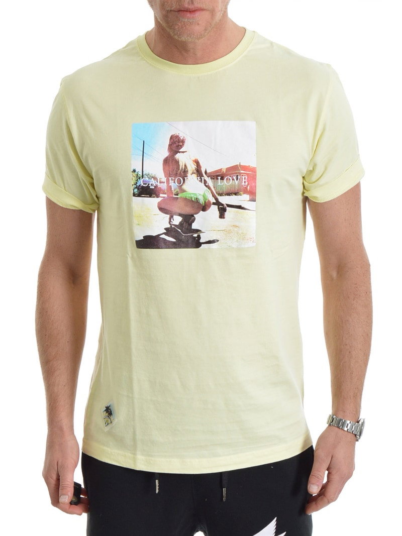 Cali Love Tee Pale Yellow (S)