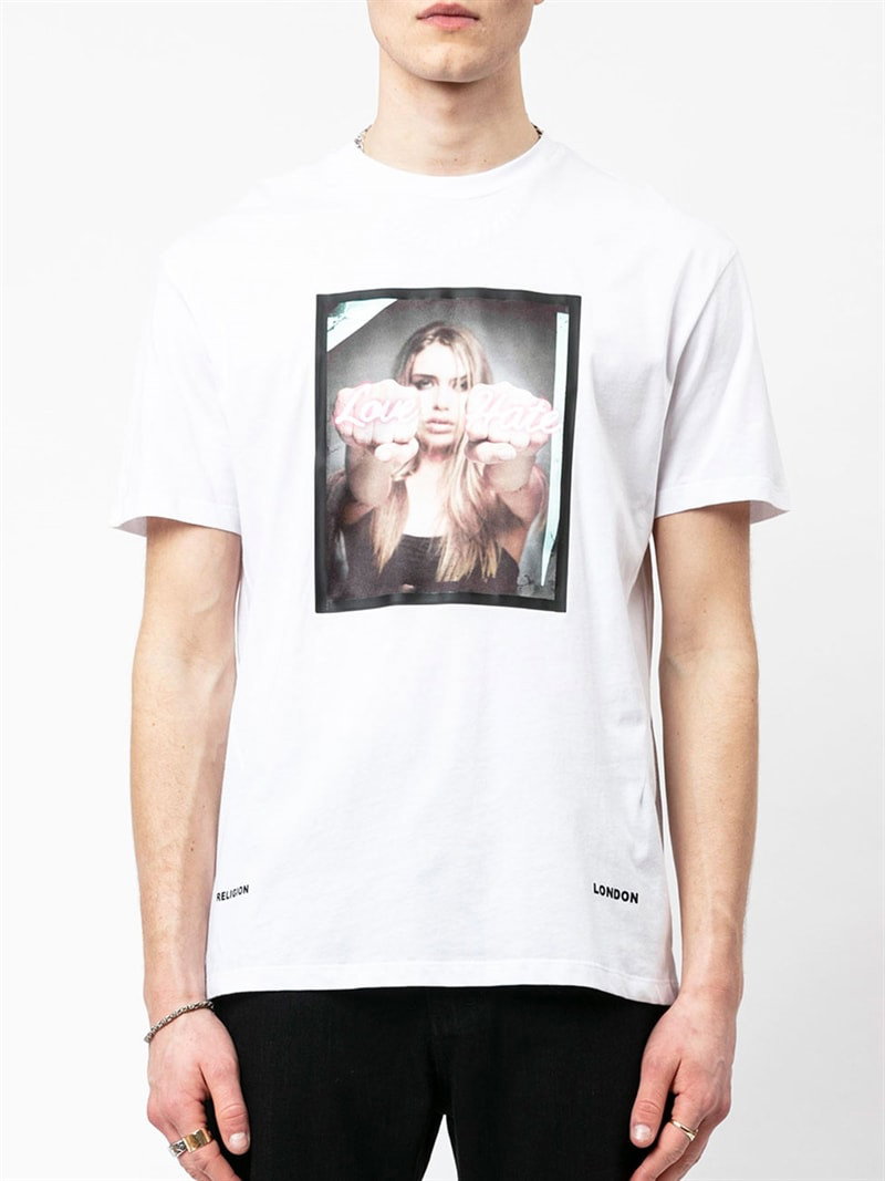 Love Hate Tee White (S)