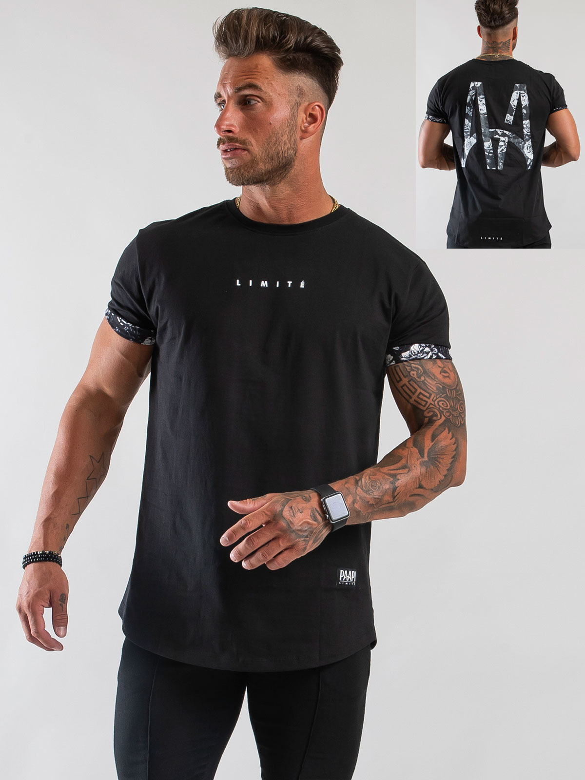 AA Rose Tee Black (XL)