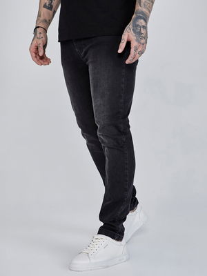 Washed Black Slim Fit Jeans