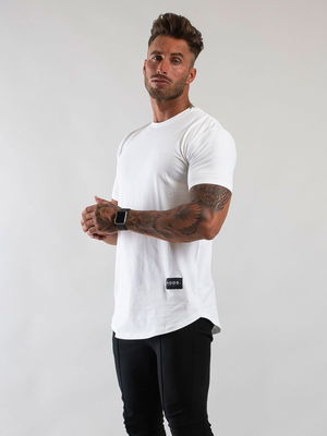 Athleisure Scoop Tee White