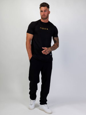 Mid Scoop Tee Black/Gold
