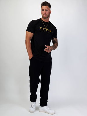 Big Logo Scoop Tee Black/Gold