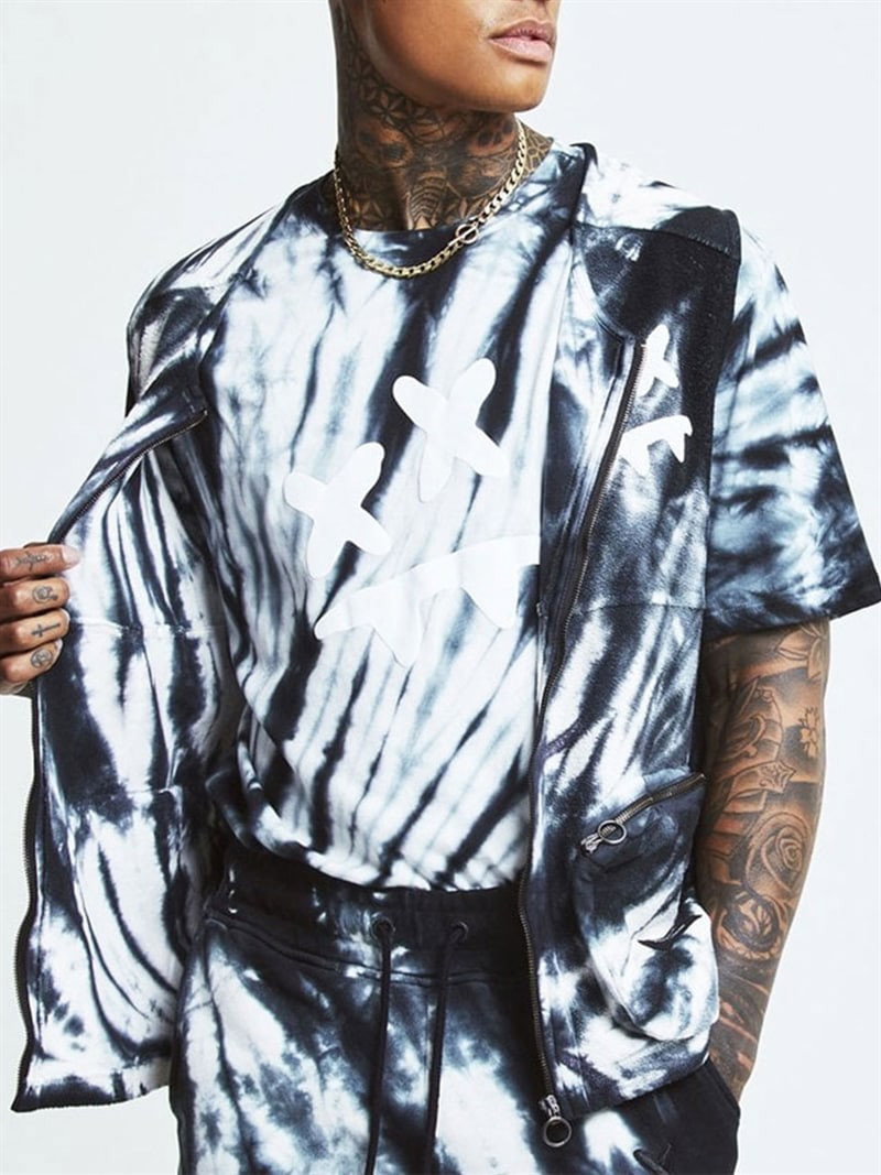 SA Utility Vest Black/White Tie Dye (XL)