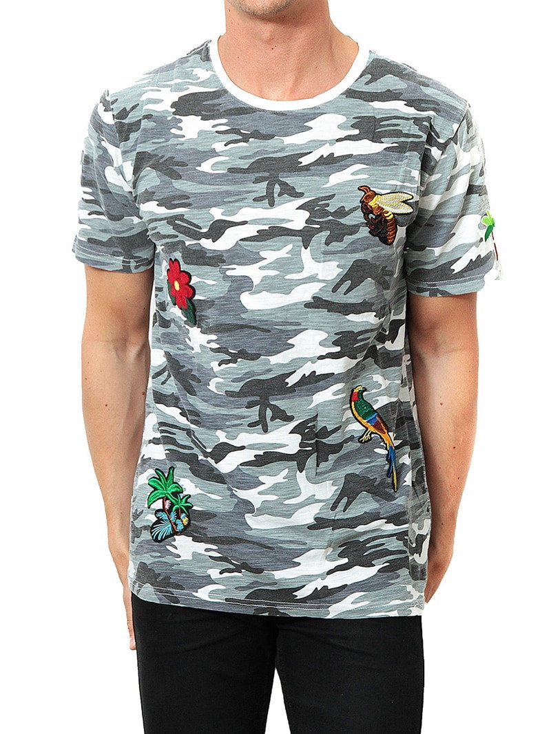 Tropic Camo Tee Grey (S)