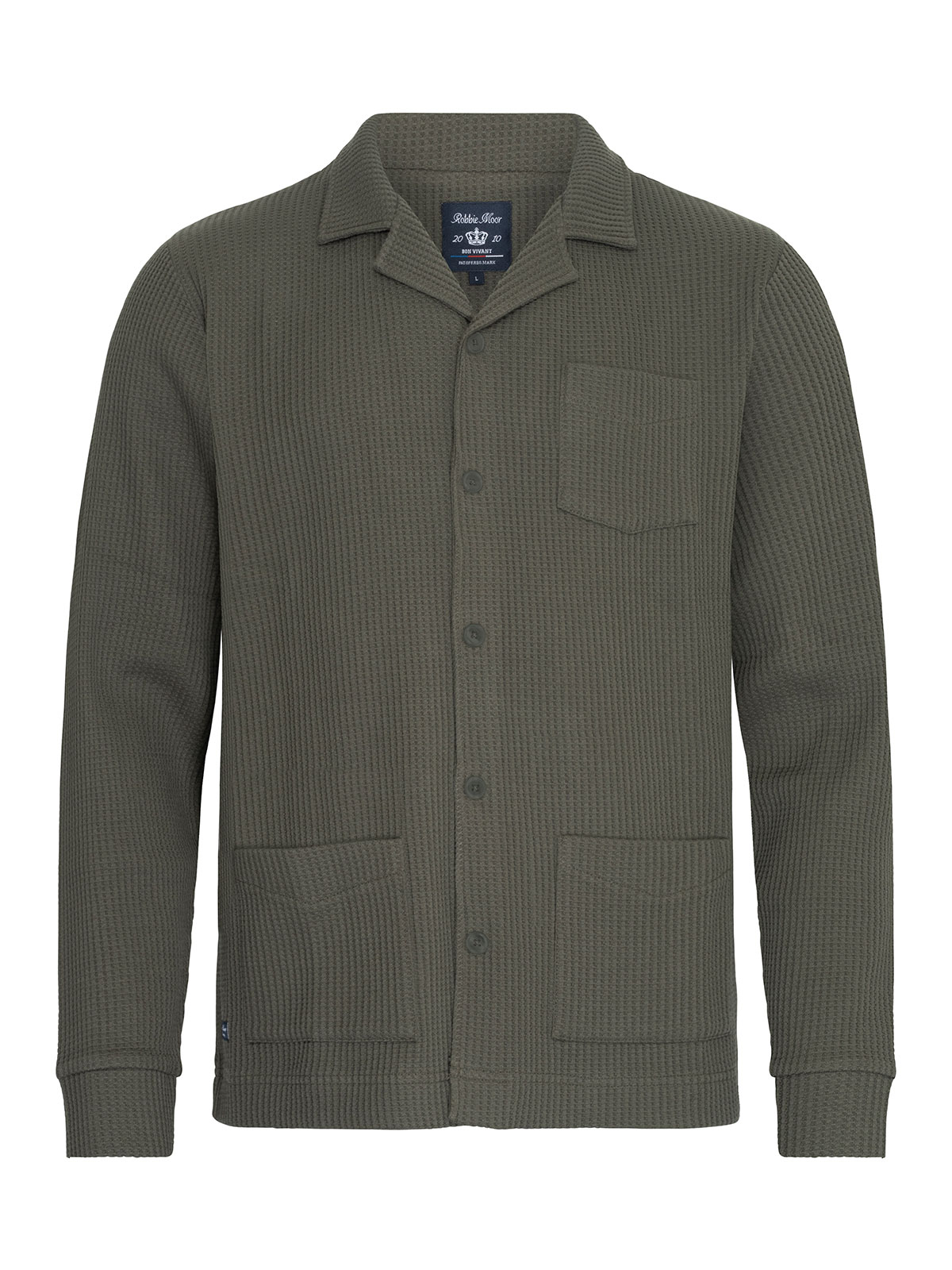 Charlie Waffle Shirt Olive (XL)