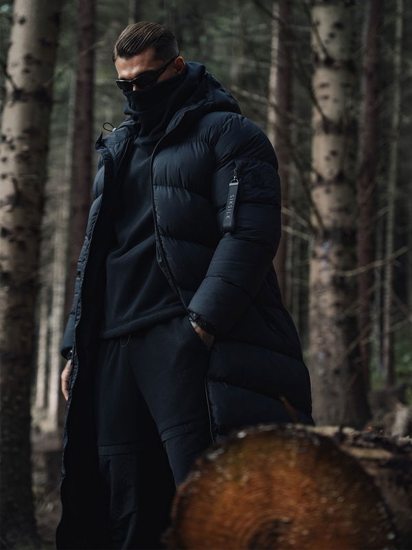 Longline Puffer Black