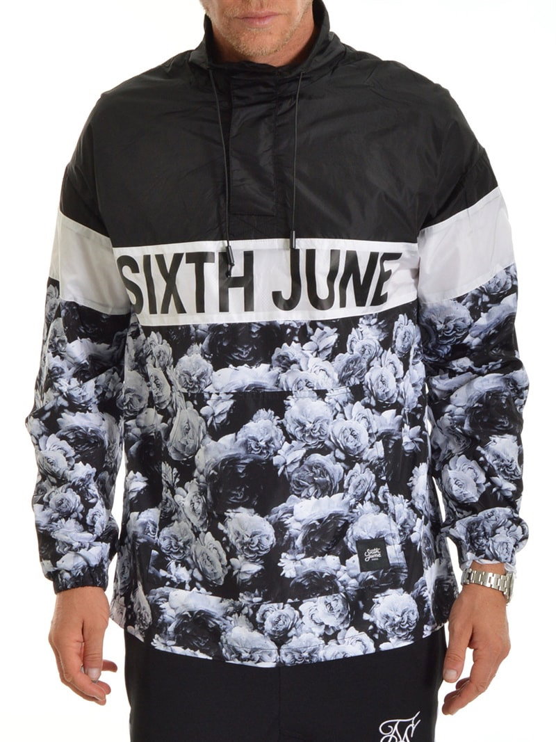 Flower Anorak Black/White (M)