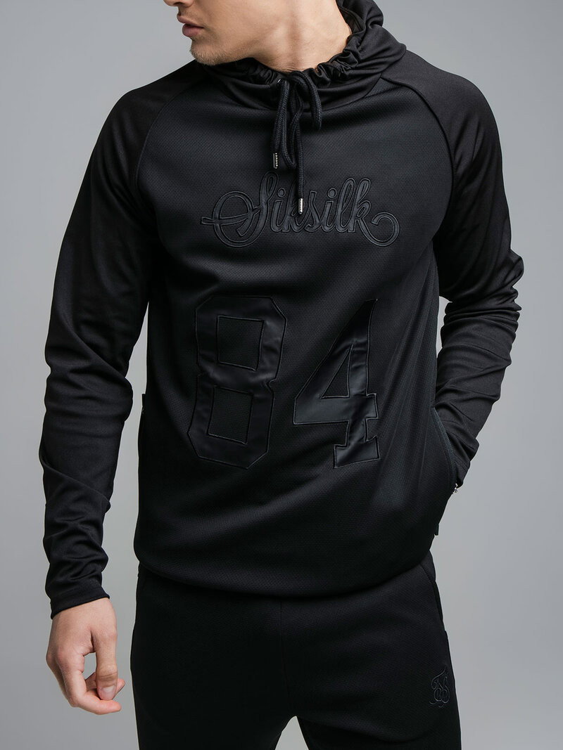 Retro Sports Hoodie Black (M)