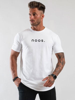Mid Scoop Tee White