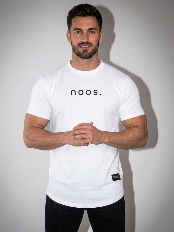 Mid Scoop Tee White