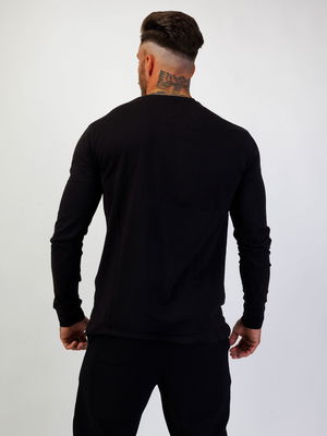 L/S Gym Tee Black/Gold