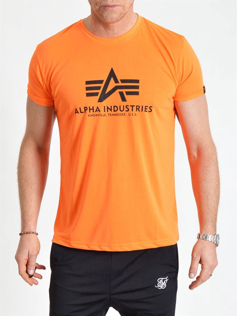 Basic T-Shirt Neon Orange (S)