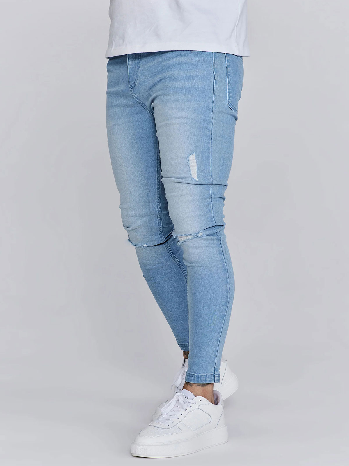 Distressed Skinny Denims Light Blue (S/30)