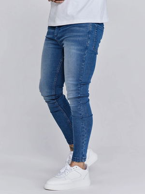 Washed Blue Skinny Jeans