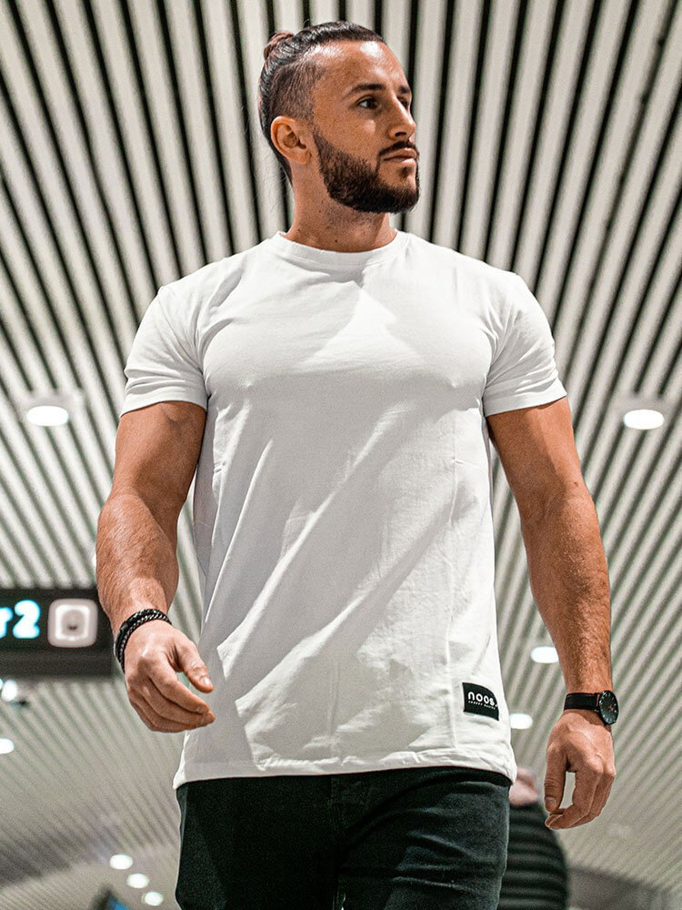 Athleisure Straight Tee White (XL)