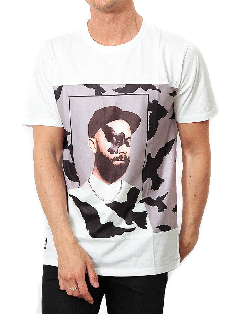 Crow Tee white (M)