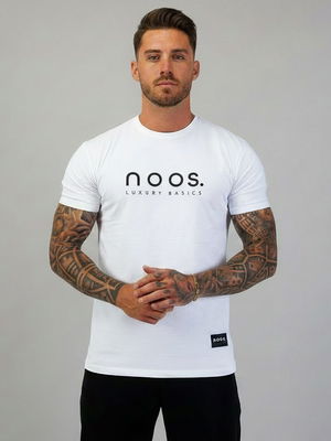 Big Logo Straight Tee White