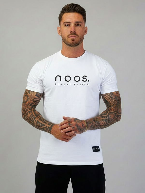 Big Logo Straight Tee White